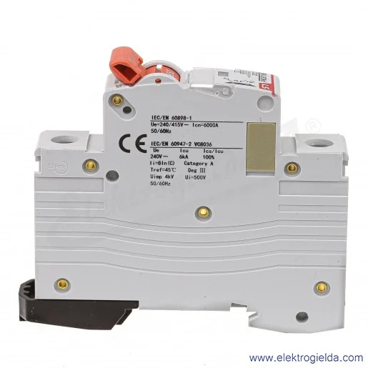 Wyłącznik nadprądowy BKN 1P, charakterystyka C, 32A Wyłącznik nadprądowy BKN 1P, charakterystyka C, 32A