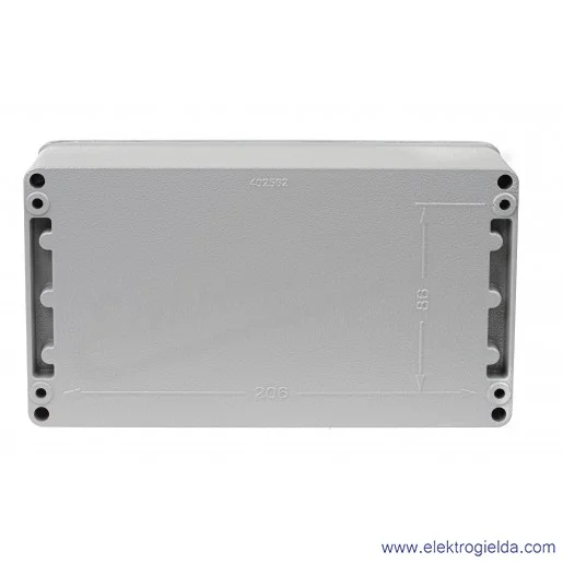 Obudowa aluminiowa ALBX562 220X120X90 IP67 Obudowa aluminiowa ALBX562 220X120X90 IP67