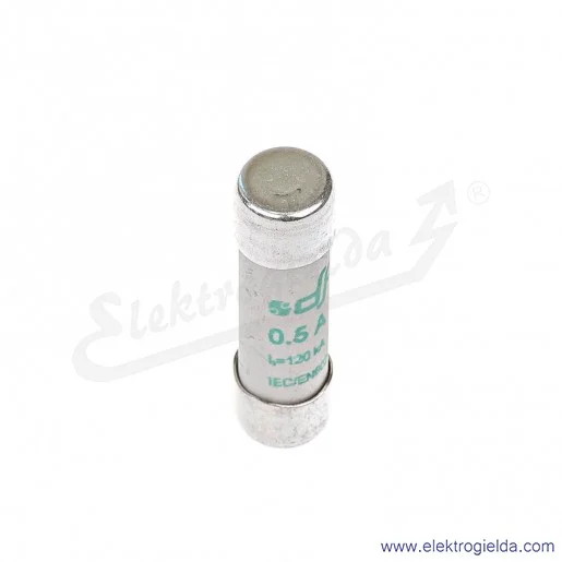 Wkładka bezpiecznikowa 10X38 0,5A aM 500V Wkładka bezpiecznikowa 10X38 0,5A aM 500V