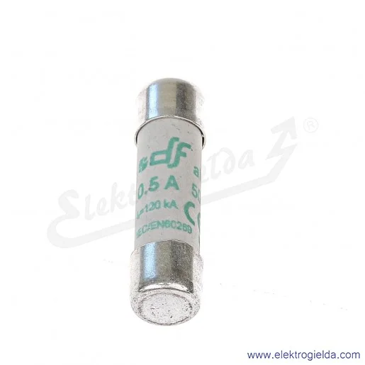 Wkładka bezpiecznikowa 10X38 0,5A aM 500V Wkładka bezpiecznikowa 10X38 0,5A aM 500V