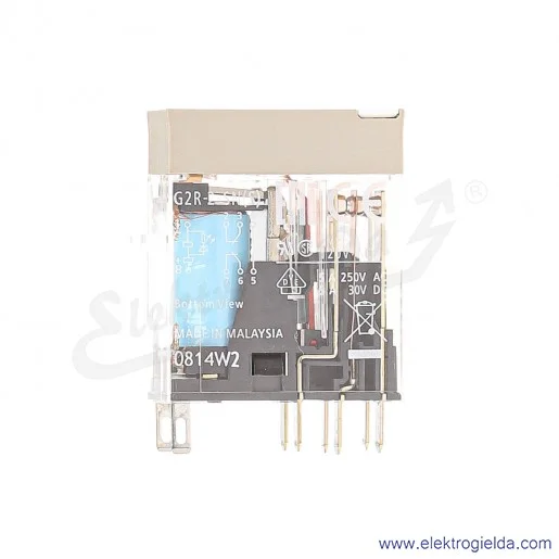 Przekaźnik elektromagnetyczny G2R-2-SN 24VDC 2-polowy DPDT 5A, max napięcie przełączalne 380VAC 125VDC Przekaźnik elektromagnetyczny G2R-2-SN 24VDC 2-polowy DPDT 5A, max napięcie przełączalne 380VAC 125VDC