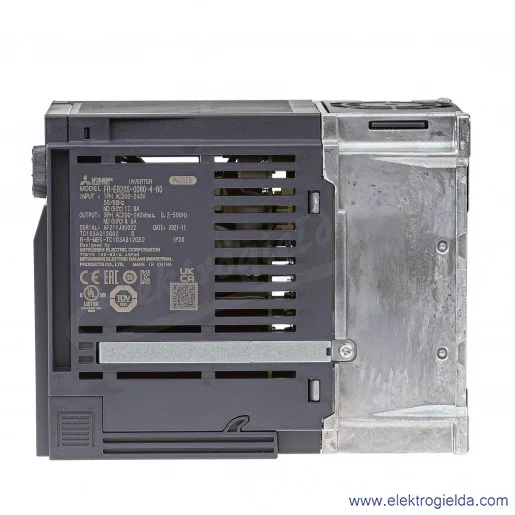 Falownik wektorowy 504750 FR-E820S-0080-4-60 1.5kW, 1x200-240V, 8A, RS-485, IP20 Falownik wektorowy 504750 FR-E820S-0080-4-60 1.5kW, 1x200-240V, 8A, RS-485, IP20