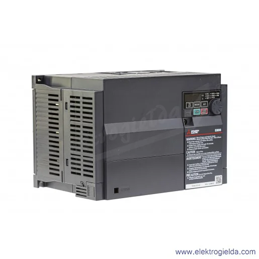 Falownik 500115 FR-E840-0120-4-60 5.5-7.5kW, 3x380-480V, 17.5A (5.5kW 12A) RS-485, IP20 Falownik 500115 FR-E840-0120-4-60 5.5-7.5kW, 3x380-480V, 17.5A (5.5kW 12A) RS-485, IP20