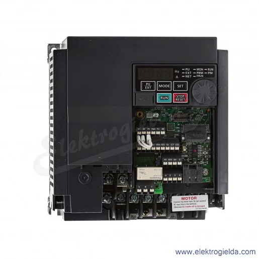 Falownik 500113 FR-E840-0060-4-60 2.2-3kW, 3x380-480V, 6.9A, RS-485, IP20 Falownik 500113 FR-E840-0060-4-60 2.2-3kW, 3x380-480V, 6.9A, RS-485, IP20