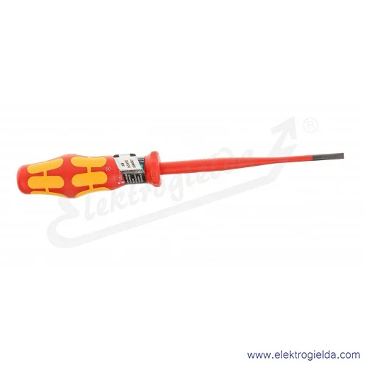 Wkrętak 006440 0,6x3,5x100 płaski ze zredukowaną średnicą trzpienia, izolowany Kraftform 160 iS VDE
Wkrętak 006440 0,6x3,5x100 płaski ze zredukowaną średnicą trzpienia, izolowany Kraftform 160 iS VDE