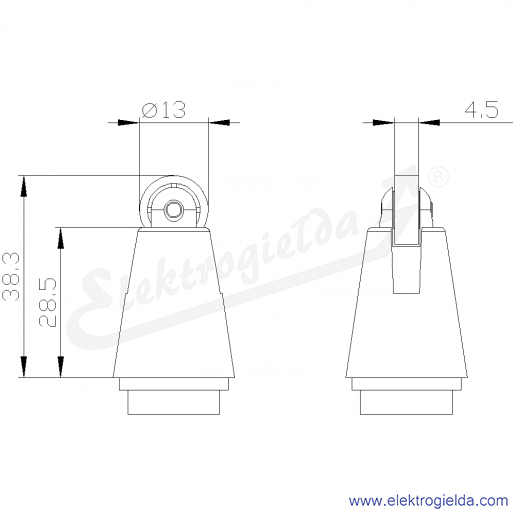 Rysunek wymiarowy Rysunek wymiarowy