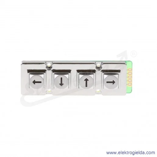 Przycisk klawiaturowy AB104-MARS-WP 4 przyciski strzałki, metalowe, zasilanie 24VDC Przycisk klawiaturowy AB104-MARS-WP 4 przyciski strzałki, metalowe, zasilanie 24VDC