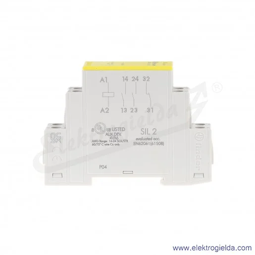 Przekaźnik bezpieczeństwa 7S.63.9.024.0211, 24VDC, z wymuszonym prowadzeniem styków Przekaźnik bezpieczeństwa 7S.63.9.024.0211, 24VDC, z wymuszonym prowadzeniem styków