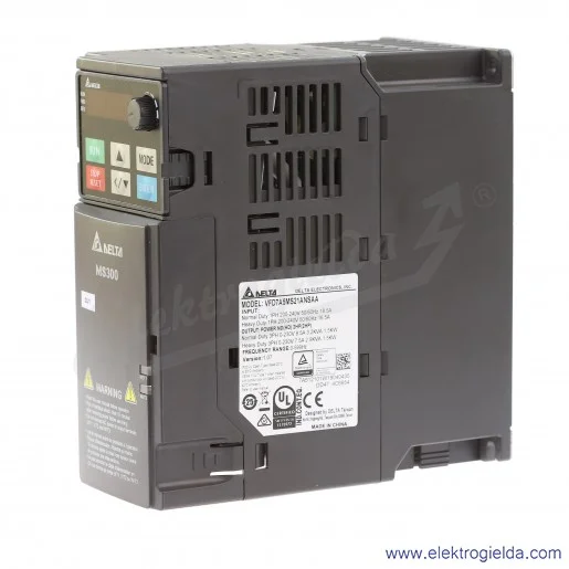Falownik MS300 1.5KW 230v ND 1.5KW 8.5A HD 1.5KW 7.5A, 0..599Hz Falownik MS300 1.5KW 230v ND 1.5KW 8.5A HD 1.5KW 7.5A, 0..599Hz