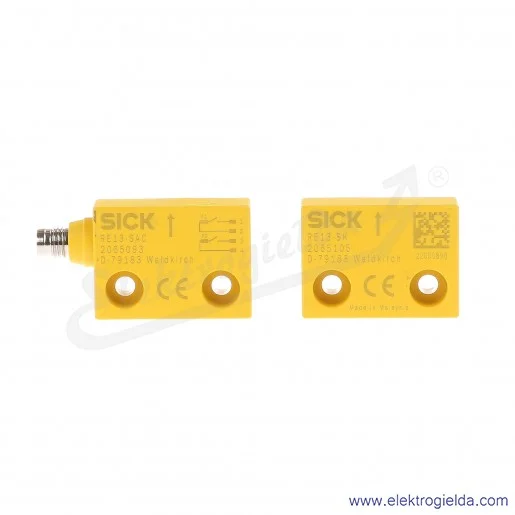 Wyłącznik krańcowy 1059503 RE13-SAC magnetyczny styki 2NO, działanie 7..20mm złącze M8 4P, IP67 Wyłącznik krańcowy 1059503 RE13-SAC magnetyczny styki 2NO, działanie 7..20mm złącze M8 4P, IP67