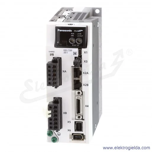 Serwonapęd MBDLT25BF MINAS A6B z interfejsem EtherCAT, z funkcją bezpieczeństwa STO, 400W, 1/3x200VAC Serwonapęd MBDLT25BF MINAS A6B z interfejsem EtherCAT, z funkcją bezpieczeństwa STO, 400W, 1/3x200VAC