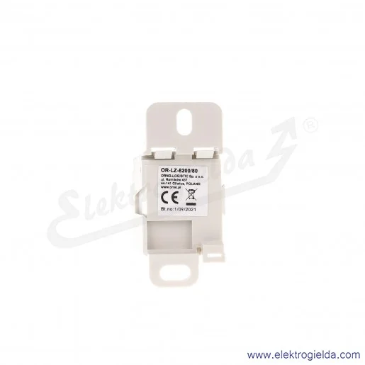 Blok rozdzielczy OR-LZ-8200/80 1x wejście 16mm2, wyjścia 4x6..16mm2 Blok rozdzielczy OR-LZ-8200/80 1x wejście 16mm2, wyjścia 4x6..16mm2