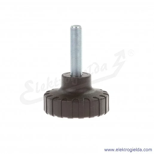 Nakrętka radełkowana GN 7336-53-M10X1-40-ST Pokrętło gwint M10x1 długośc gwintu 40mm, średnica pokrętła 53mm Nakrętka radełkowana GN 7336-53-M10X1-40-ST Pokrętło gwint M10x1 długośc gwintu 40mm, średnica pokrętła 53mm