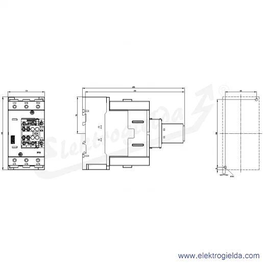 Rysunek wymiarowy Rysunek wymiarowy