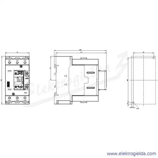 Rysunek wymiarowy Rysunek wymiarowy