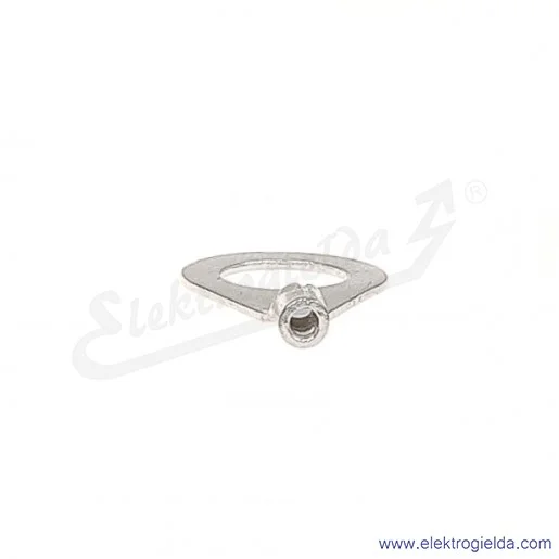 Końcówka oczkowa 1/8 wykonana z blachy miedzianej cynowanej galwanicznie Końcówka oczkowa 1/8 wykonana z blachy miedzianej cynowanej galwanicznie