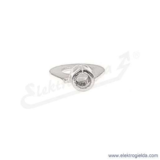 Końcówka oczkowa 2,5/5 wykonana z blachy miedzianej cynowanej galwanicznie Końcówka oczkowa 2,5/5 wykonana z blachy miedzianej cynowanej galwanicznie