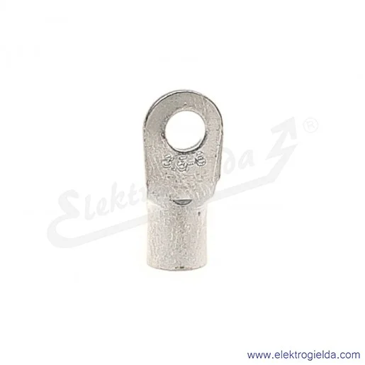 Końcówka oczkowa 6/3,5 wykonana z blachy miedzianej cynowanej galwanicznie Końcówka oczkowa 6/3,5 wykonana z blachy miedzianej cynowanej galwanicznie