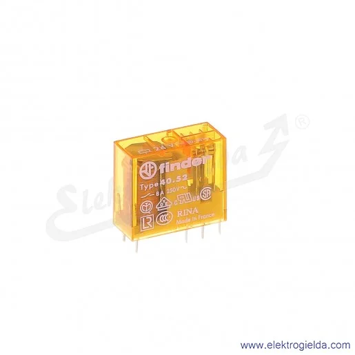 Przekaźnik elektromagnetyczny 40.52.8.024.0000 2P 24V AC Przekaźnik elektromagnetyczny 40.52.8.024.0000 2P 24V AC