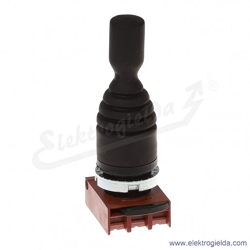 Joystick P9XMN2T czarny z ramką montażową okrągły 3 położeniowy samopowrotny Joystick P9XMN2T czarny z ramką montażową okrągły 3 położeniowy samopowrotny