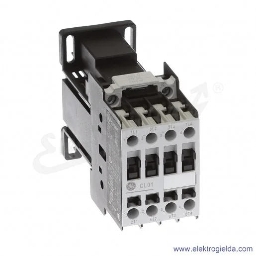 Stycznik CL01D400TD 24V DC, 5,5KW/400V AC-3, 25A AC-1, 4-polowy Stycznik CL01D400TD 24V DC, 5,5KW/400V AC-3, 25A AC-1, 4-polowy