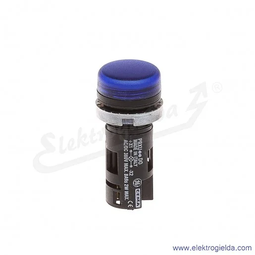 Lampka sygnalizacyjna P9XULDD0 Ln niebieska do źródła światła z bagnetem Ba9s pełne napięcie AC/DC max. 2W Lampka sygnalizacyjna P9XULDD0 Ln niebieska do źródła światła z bagnetem Ba9s pełne napięcie AC/DC max. 2W