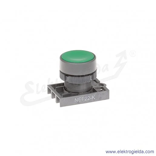 Napęd przycisku NEF22 Kz zielony kryty samopowrotny Napęd przycisku NEF22 Kz zielony kryty samopowrotny