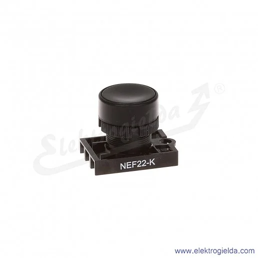 Napęd przycisku NEF22 Ks czarny kryty samopowrotny Napęd przycisku NEF22 Ks czarny kryty samopowrotny