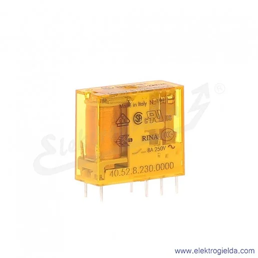 Przekaźnik elektromagnetyczny 40.52.8.230.0000 2P 230V AC Przekaźnik elektromagnetyczny 40.52.8.230.0000 2P 230V AC
