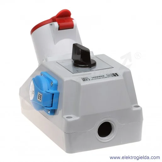 ZI05\R441 zestaw instalacyjny O-I/32A,3P+N+PE, (2P+PE), dławik M25,kolor szary, IP44 ZI05\R441 zestaw instalacyjny O-I/32A,3P+N+PE, (2P+PE), dławik M25,kolor szary, IP44