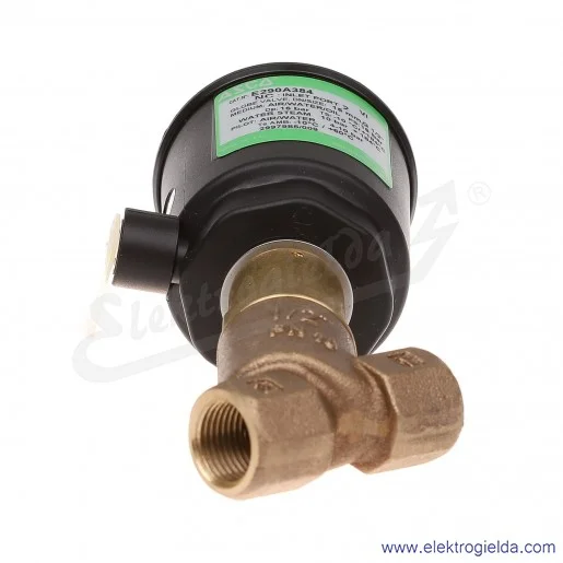 E290A384 zawór pneumatyczny 2/2 NC G1/2  0-16 bar , korpus mosiężny, gwint wewnętrzny 1/2 cala E290A384 zawór pneumatyczny 2/2 NC G1/2  0-16 bar , korpus mosiężny, gwint wewnętrzny 1/2 cala