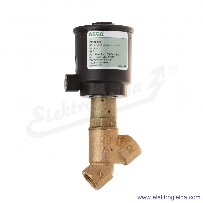 E290A390 2/2 NC G1/2 0-10bar -10...+184 zawór pneumatyczny, korpus mosiężny, gwint wewnętrzny 1/2 cala E290A390 2/2 NC G1/2 0-10bar -10...+184 zawór pneumatyczny, korpus mosiężny, gwint wewnętrzny 1/2 cala