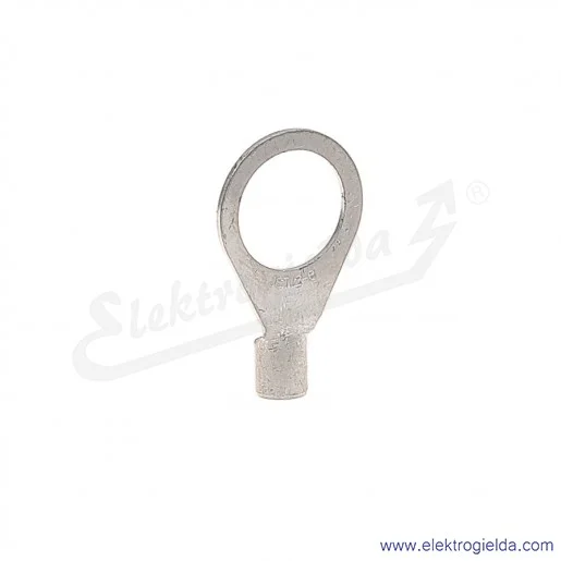 Końcówka oczkowa 6/12 wykonana z blachy miedzianej cynowanej galwanicznie Końcówka oczkowa 6/12 wykonana z blachy miedzianej cynowanej galwanicznie