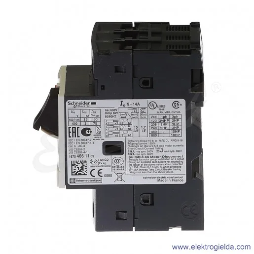 Wyłącznik silnikowy GV2ME16 Wyłącznik silnikowy GV2ME16