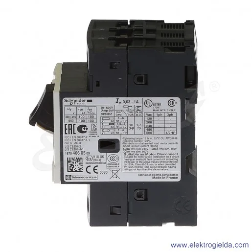 Wyłącznik silnikowy GV2ME05 Wyłącznik silnikowy GV2ME05