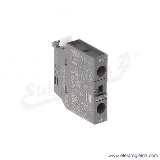 Styk pomocniczy CA4-01 1NC do AF montaż czołowy Styk pomocniczy CA4-01 1NC do AF montaż czołowy