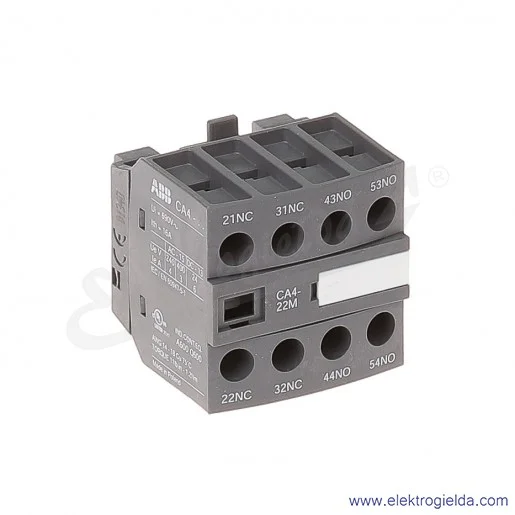 Styk pomocniczy CA4-22M 2NO+2NC do AF montaż czołowy Styk pomocniczy CA4-22M 2NO+2NC do AF montaż czołowy