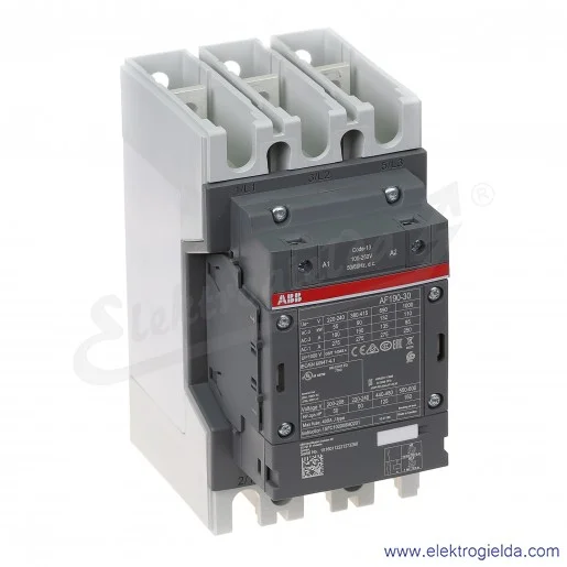Stycznik AF190-30-00-13 100-250V AC/DC, 90KW/400V 190A AC-3, 275A AC-1, 3-polowy Stycznik AF190-30-00-13 100-250V AC/DC, 90KW/400V 190A AC-3, 275A AC-1, 3-polowy