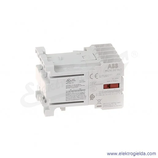 Stycznik MC1C301ATD 24V DC, 1NC, 4KW/400V AC-3, 20A AC-1, 3-polowy Stycznik MC1C301ATD 24V DC, 1NC, 4KW/400V AC-3, 20A AC-1, 3-polowy