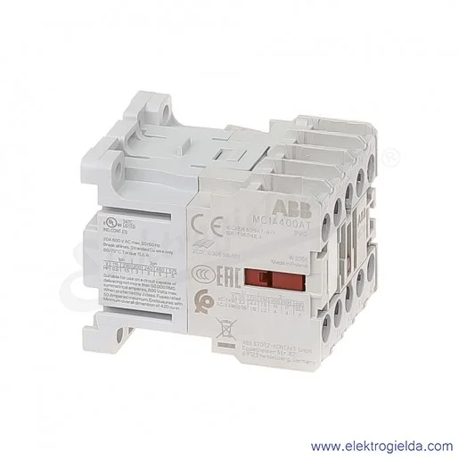 Stycznik MC1A400AT1 24V AC 50/60 HZ 4KW/400V AC-3, 20A AC-1, 4-polowy Stycznik MC1A400AT1 24V AC 50/60 HZ 4KW/400V AC-3, 20A AC-1, 4-polowy