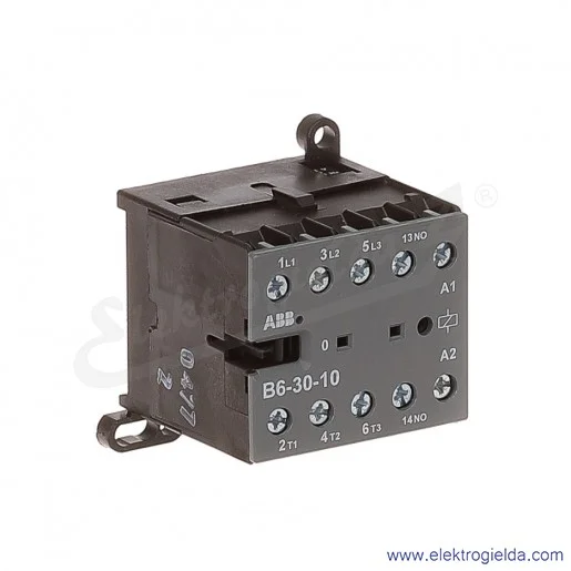 Stycznik B6-30-10-01 24 AC, 1NO, 4KW/400V 12A AC-3, 20A AC-1, 3-polowy Stycznik B6-30-10-01 24 AC, 1NO, 4KW/400V 12A AC-3, 20A AC-1, 3-polowy