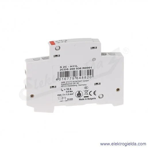 Styk pomocniczy S2C-H11L montaż boczny lewy 1NO/1NC Styk pomocniczy S2C-H11L montaż boczny lewy 1NO/1NC