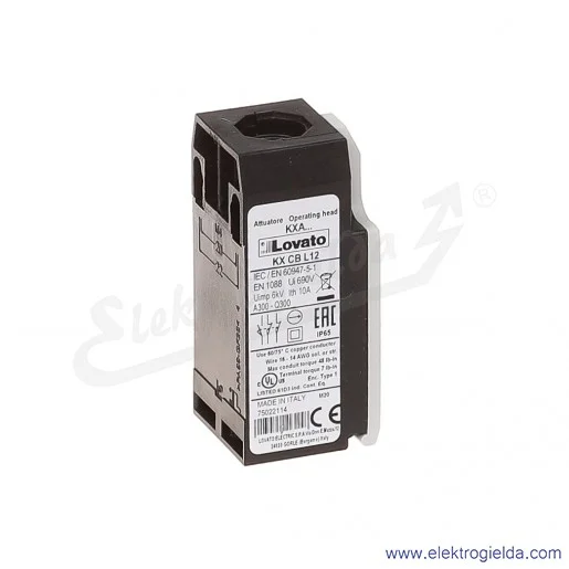 Korpus KXCBL12 plastikowy ze stykami 1NO+2NC wolnoprzełączające Korpus KXCBL12 plastikowy ze stykami 1NO+2NC wolnoprzełączające