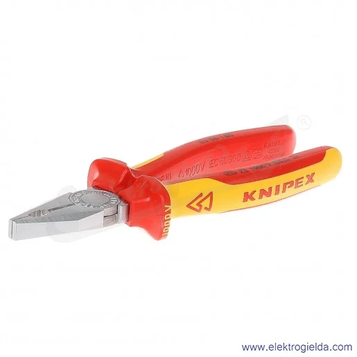 Szczypce 03 06 180 uniwersalne typu kombinerki chromowane izolowane 1000V Szczypce 03 06 180 uniwersalne typu kombinerki chromowane izolowane 1000V