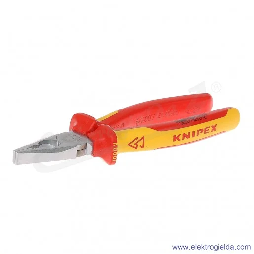 Szczypce 03 06 200 uniwersalne typu kombinerki chromowane izolowane 1000V Szczypce 03 06 200 uniwersalne typu kombinerki chromowane izolowane 1000V