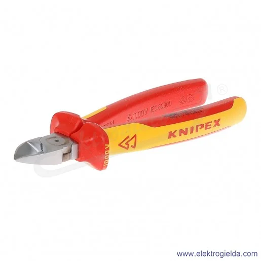 Szczypce 70 06 180 tnące boczne chromowane izolowane 1000V Szczypce 70 06 180 tnące boczne chromowane izolowane 1000V