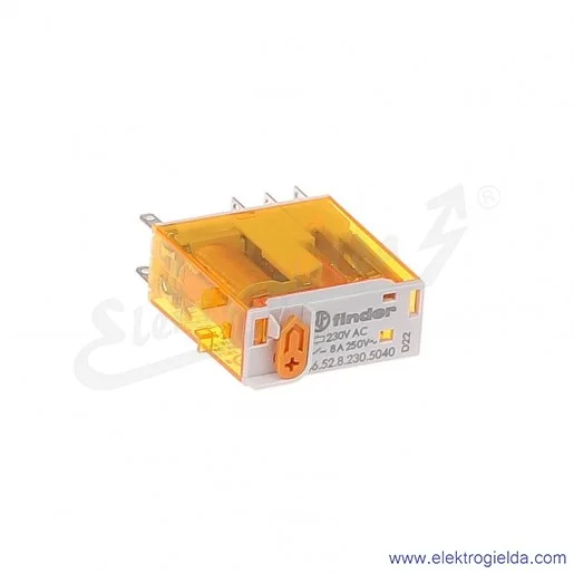 Przekaźnik elektromagnetyczny 46.52.8.230.0040 2P 230V AC styki złocone Przekaźnik elektromagnetyczny 46.52.8.230.0040 2P 230V AC styki złocone