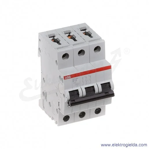 Wyłącznik nadprądowy SZ203-B13 3P B 13A AC 6kA Wyłącznik nadprądowy SZ203-B13 3P B 13A AC 6kA