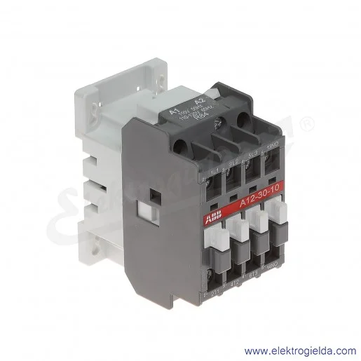 Stycznik A12-30-10 110V AC 50/60 HZ, 1NO, 5.5KW/400V AC-3, 27A AC-1, 3-polowy Stycznik A12-30-10 110V AC 50/60 HZ, 1NO, 5.5KW/400V AC-3, 27A AC-1, 3-polowy