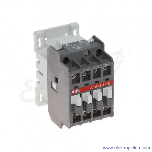 Stycznik A16-30-10 42V AC 50/60 HZ, 1NO, 7.5KW/400V AC-3, 30A AC-1, 3-polowy Stycznik A16-30-10 42V AC 50/60 HZ, 1NO, 7.5KW/400V AC-3, 30A AC-1, 3-polowy